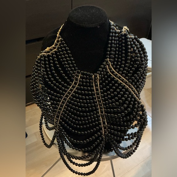 Jewelry - Pearl Body Chain Hand-woven Pearl Shawl Fashion  Body Jewelry By Bodily